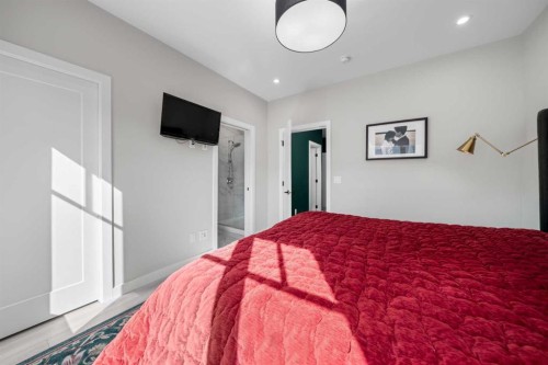 8161 8 Avenue, Calgary, AB - Indoor Photo Showing Bedroom