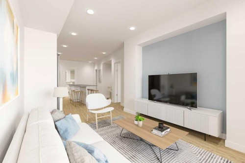 708-210 18 Avenue Sw, Calgary, AB - Indoor Photo Showing Living Room