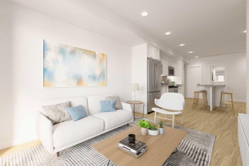 708-210 18 Avenue Sw, Calgary, AB - Indoor Photo Showing Living Room
