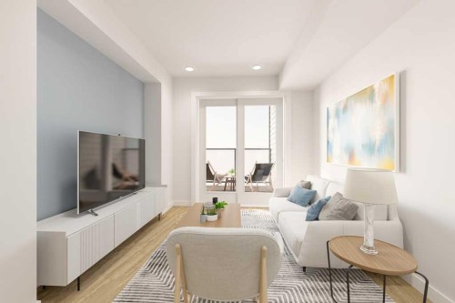 708-210 18 Avenue Sw, Calgary, AB - Indoor Photo Showing Living Room