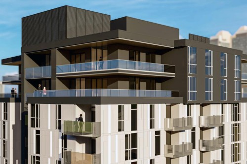 708-210 18 Avenue Sw, Calgary, AB - Outdoor With Balcony