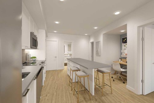 708-210 18 Avenue Sw, Calgary, AB - Indoor Photo Showing Kitchen