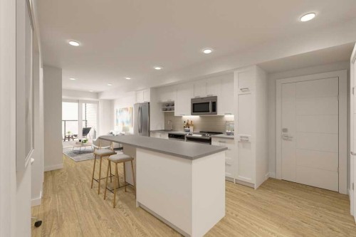 708-210 18 Avenue Sw, Calgary, AB - Indoor Photo Showing Kitchen With Upgraded Kitchen