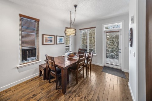 1-105 Rundle Drive, Canmore, AB - Indoor Photo Showing Dining Room