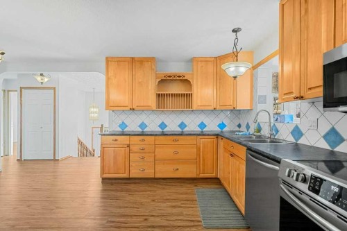 36 Doverthorn Place Se, Calgary, AB - Indoor Photo Showing Kitchen With Double Sink