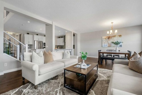 206 Mahogany Passage Se, Calgary, AB - Indoor Photo Showing Living Room