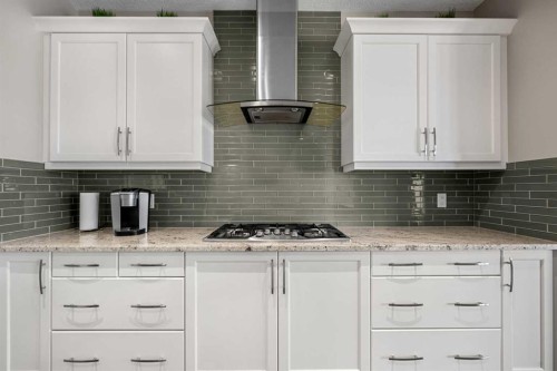 206 Mahogany Passage Se, Calgary, AB - Indoor Photo Showing Kitchen With Upgraded Kitchen