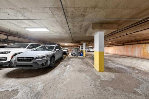 303-431 1 Avenue Ne, Calgary, AB - Indoor Photo Showing Garage