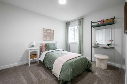 133 Sora Gardens Se, Calgary, AB - Indoor Photo Showing Bedroom