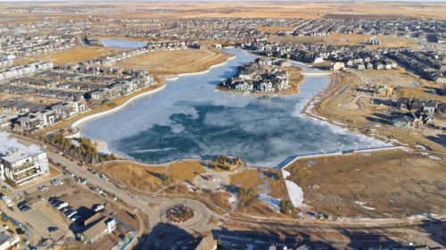 308-400 Auburn Meadows Common Se, Calgary, AB - Outdoor With Body Of Water With View