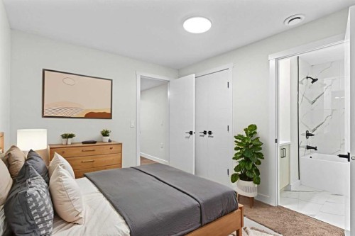 52 Martin Crossing Rise Ne, Calgary, AB - Indoor Photo Showing Bedroom