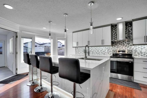 148 Martha'S Manor Ne, Calgary, AB - Indoor Photo Showing Kitchen With Upgraded Kitchen
