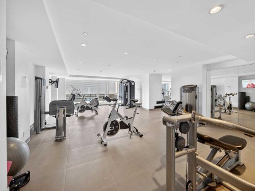 802-615 6 Avenue Se, Calgary, AB - Indoor Photo Showing Gym Room