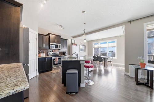639 Copperpond Circle Se, Calgary, AB - Indoor Photo Showing Kitchen With Upgraded Kitchen