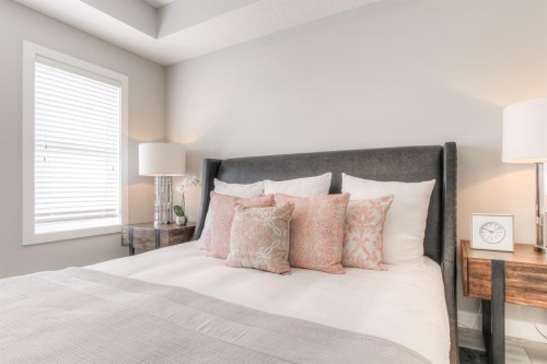 134 Rangeview Path Se, Calgary, AB - Indoor Photo Showing Bedroom