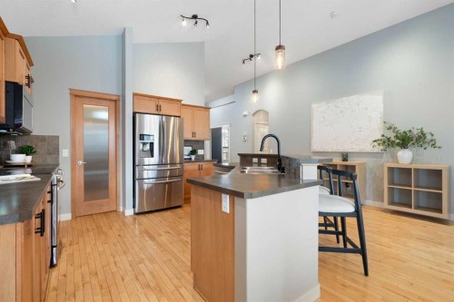 264 Windermere Drive, Chestermere, AB - Indoor Photo Showing Kitchen With Stainless Steel Kitchen With Upgraded Kitchen