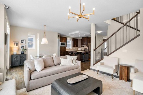 346 Cooperstown Common Sw, Airdrie, AB - Indoor Photo Showing Living Room