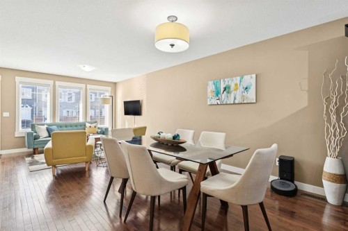 124 Cascades Pass, Chestermere, AB - Indoor Photo Showing Dining Room