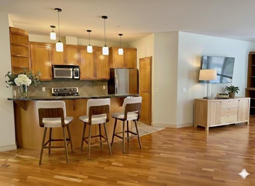 1108-24 Hemlock Crescent Sw, Calgary, AB - Indoor Photo Showing Kitchen With Stainless Steel Kitchen With Upgraded Kitchen