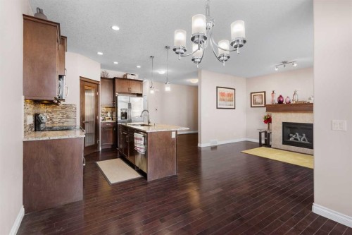 529 Saddlelake Drive Ne, Calgary, AB - Indoor With Fireplace