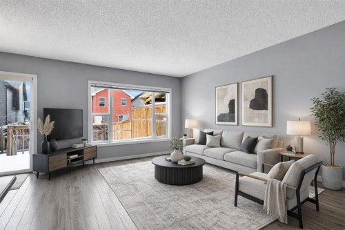 274 Auburn Meadows Place Se, Calgary, AB - Indoor Photo Showing Living Room