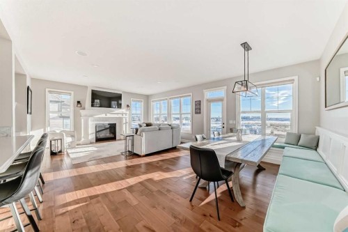 35 Mahogany Crescent Se, Calgary, AB - Indoor Photo Showing Other Room With Fireplace