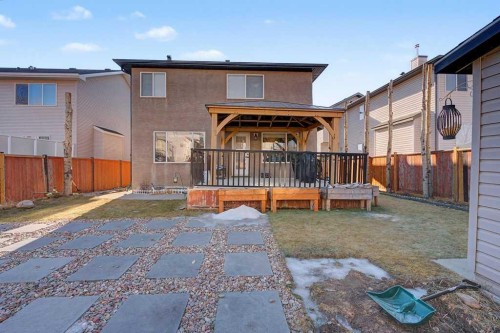 284 Hawkmere View, Chestermere, AB - Outdoor With Deck Patio Veranda