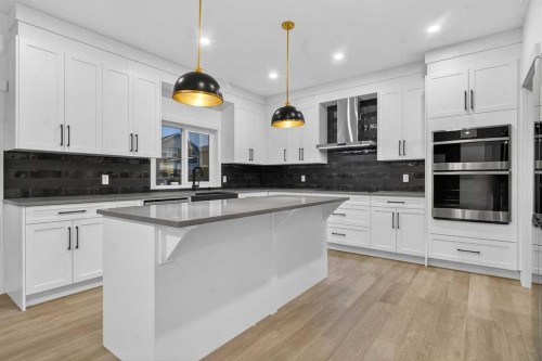 267 Chelsea Heath, Chestermere, AB - Indoor Photo Showing Kitchen With Upgraded Kitchen