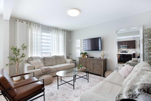 2 Osborne Common Sw, Airdrie, AB - Indoor Photo Showing Living Room