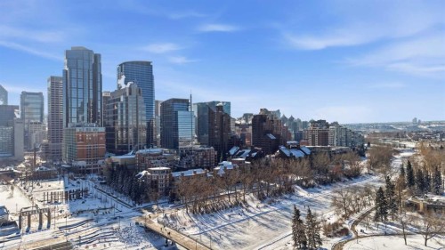 1001A-500 Eau Claire Avenue Sw, Calgary, AB - Outdoor With View