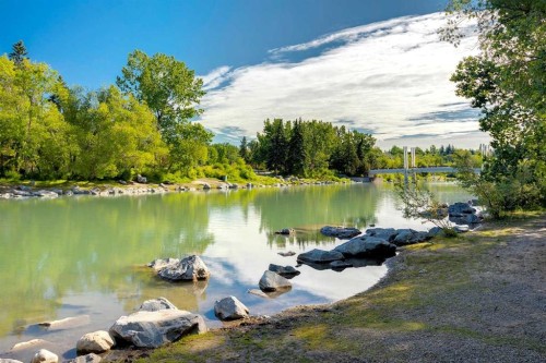 1001A-500 Eau Claire Avenue Sw, Calgary, AB - Outdoor With Body Of Water With View