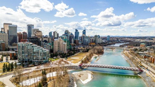 1001A-500 Eau Claire Avenue Sw, Calgary, AB - Outdoor With View