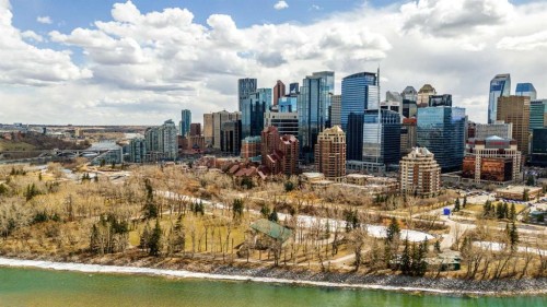 1001A-500 Eau Claire Avenue Sw, Calgary, AB - Outdoor With View
