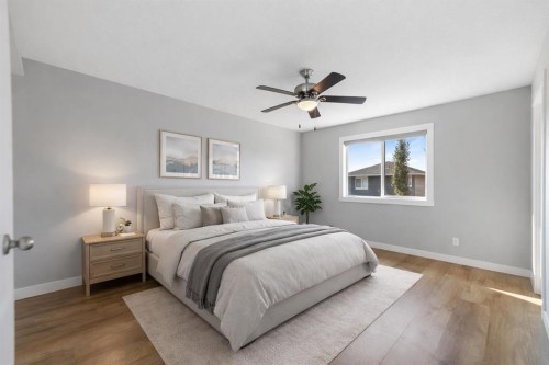 625 Midtown Place, Airdrie, AB - Indoor Photo Showing Bedroom