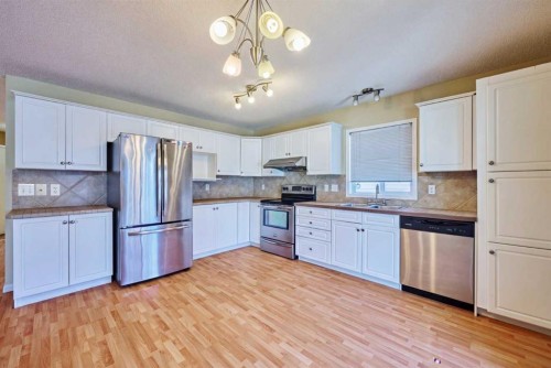 215 Coventry Green Ne, Calgary, AB - Indoor Photo Showing Kitchen With Double Sink