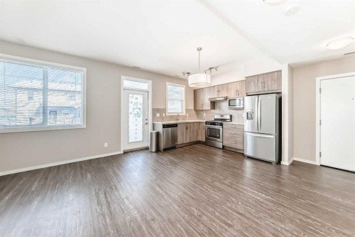 204-135 Redstone Walk Ne, Calgary, AB - Indoor Photo Showing Kitchen