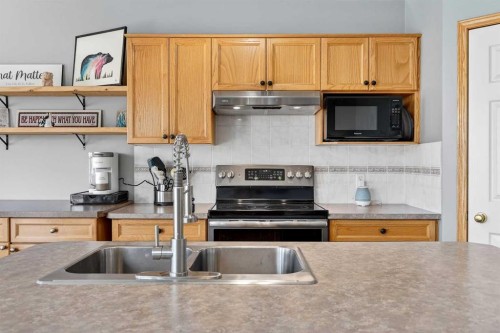 1153 Prestwick Circle Se, Calgary, AB - Indoor Photo Showing Kitchen With Double Sink