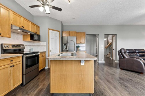 1153 Prestwick Circle Se, Calgary, AB - Indoor Photo Showing Kitchen With Double Sink