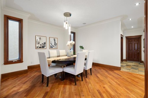 48 Coulee Park Sw, Calgary, AB - Indoor Photo Showing Dining Room