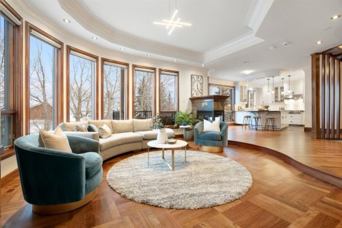 48 Coulee Park Sw, Calgary, AB - Indoor Photo Showing Living Room