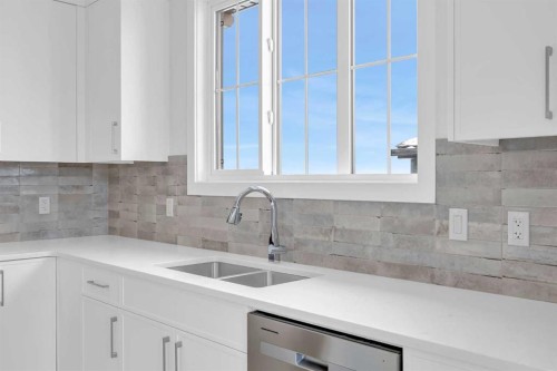 131 Ricardo Ranch Avenue Se, Calgary, AB - Indoor Photo Showing Kitchen With Double Sink With Upgraded Kitchen