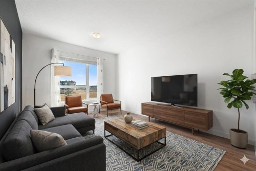 118 Evanscrest Manor Nw, Calgary, AB - Indoor Photo Showing Living Room