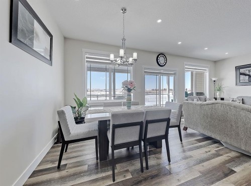125 Westview Drive, Nanton, AB - Indoor Photo Showing Dining Room