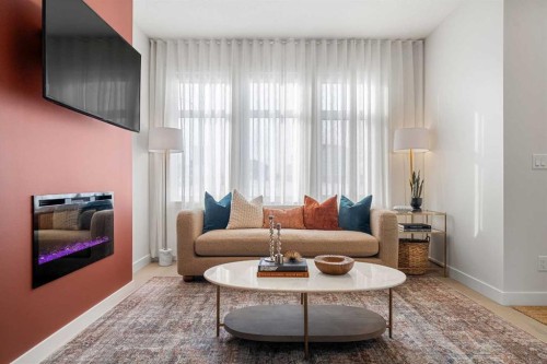 14406 15 Street Ne, Calgary, AB - Indoor Photo Showing Living Room