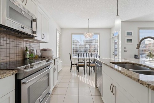 47 Everbrook Crescent Sw, Calgary, AB - Indoor Photo Showing Kitchen With Double Sink With Upgraded Kitchen