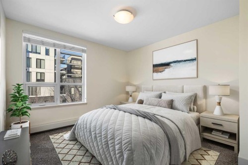 327-955 Mcpherson Road Ne, Calgary, AB - Indoor Photo Showing Bedroom