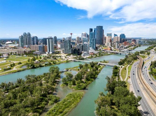 327-955 Mcpherson Road Ne, Calgary, AB - Outdoor With Body Of Water With View