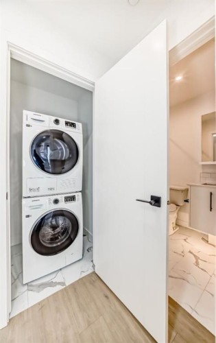 415-8375 Broadcast Avenue Sw, Calgary, AB - Indoor Photo Showing Laundry Room