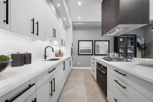 206-835 78 Street Sw, Calgary, AB - Indoor Photo Showing Kitchen With Upgraded Kitchen