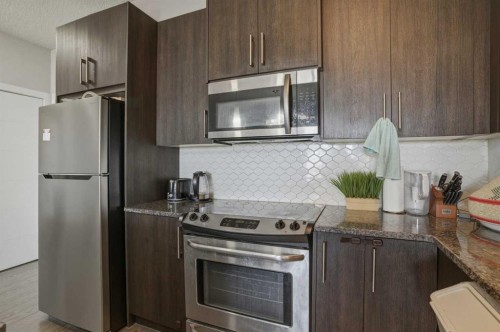 206-12 Sage Hill Terrace Nw, Calgary, AB - Indoor Photo Showing Kitchen With Stainless Steel Kitchen